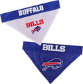 Pets First NFL Buffalo Bills Reversible Bandana Size XX-Large for Dogs & Cats. 2 Sided Sports Bandana, Premium Embroidery Team Logo, Many NFL Teams Available