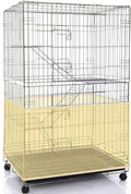 Shappy Large Bird Cage Seed Catcher,Bird Cage Cover Net Skirt Guard,Adjustable Soft Airy Mesh Net for Parrot Parakeet Macaw(118 x 15 Inch/ 300 x 37 cm,Yellow)