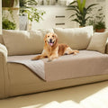 Luciphia 100% Waterproof Couch Cover Blanket for Dogs Anti-Slip Pet Couch Protector Sofa Mat Puppy Cat with Non-Slip Bottom, Beige, 30x70 Inch