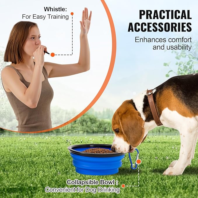 VEVOR Dog Agility Training Equipment, Dog Agility Course Backyard Set with Adjustable High Hurdles,Weave Poles,Jump Ring,Square Pause Box,Whistle,Foldable Bowl, Obstacle Course Kit with Storage Bag