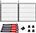 Puppy Playpen Indoor/Outdoor,24'' Portable Dog Playpen with Easy-Carry Straps,2 Add-On Panels Dog Pen Play Pen for Small Dogs,Rustproof Pet Playpen for Camping RV Yard