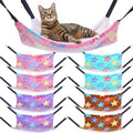 8 Pcs Reversible Cat Hammock Plush Ferret Hammock Hanging Bed with Straps and Metal Hooks Cage Accessories for Indoor Kitten Puppy Rabbits Feral Animals Rehab and Shelters(Starfish Style)