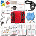 Cat & Dog First Aid Kit - Dog Emergency Kit, Health Supplies & Wound Care -with Thermometer, Bandages for Wounds - Essentials, Travel Bag (Small)