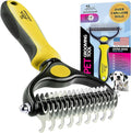 Pat Your Pet Deshedding Dog Brush For Shedding – Cat Brushes For Indoor Cats, Double-Sided Cat Brush Deshedding & Grooming Tool For Long Haired And Short Haired Dogs, Skin-Friendly