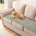 H.VERSAILTEX Plush Chenille Couch Cover for 3 Cushion Couch Anti Slip Washable Sofa Slipcovers Soft and Durable Furniture Protector for Dogs Cats Kids (27.5" x 82", Sea Foam)