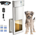 Power Pet Automatic Electronic Pet Door by High Tech Pet - Pet Operated Dog Door, High Security, Air Tight, for Medium-Sized Dogs (10" x 12" Pet Opening), Wall Mount, Easy Install - PX-1W