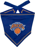 Pets First NBA New York Knicks TIE Bandana, Size Large/X-Large. Dog Bandana Scarf Bib for Pet Cat Dog. The Ultimate Game-Day, Party Bandana
