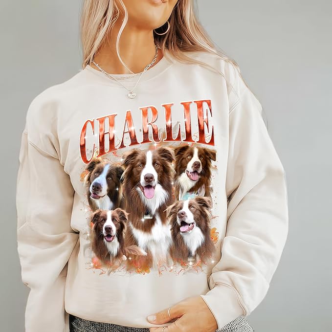 Mit & Mia Custom Your Own Bootleg Rap Shirts for Boyfriend Girlfriend Face Shirt with Photo Gift for Him Her Pet Lovers