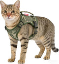 Dog Harness and Leash Set, Small Sized No Pull Pet Harness with Control Handle, Adjustable Tactical Harness for Small Medium Dogs Cats, Reflective Puppy Harness for Walking Hiking Training