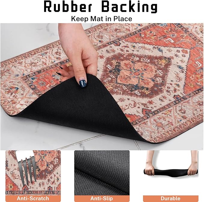 Absorbent Pet Dog Bowl Mat for Food and Water, Pet Cat Food Feeding Mat with Non Slip Rubber Backing, Dog Food Mats for Floors Waterproof, 24"x32"