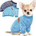 2 Pcs Dog Sweaters for Small Dogs Girl Boy Winter Fleece Clothes Warm Soft Dog Sweatshirt Outfit for Dogs Cats Pet Apparel