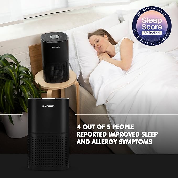 PuroAir 240 HEPA Air Purifiers for Home Large Rooms - Covers Up To 1,000 Sq Ft - Filters Up To 99.9% of Pollutants, Smoke, Pollen, Dust - Quiet HEPA Air Filter - Air Purifiers for Bedroom (2 Pack)