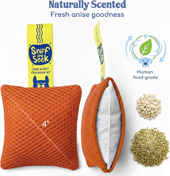 Race&Herd Original Dog Scent Training Kit, Scent Work Training Kit for Dogs - Nosework for Dog Mental Stimulation Agility Training Equipment for Dogs, Brain Games Smell Training Kit for Loss of Smell
