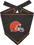 Pets First NFL Cleveland Browns TIE Bandana, Size Large/X-Large. Dog Bandana Scarf Bib for Pet Cat Dog. The Ultimate Game-Day, Party Bandana