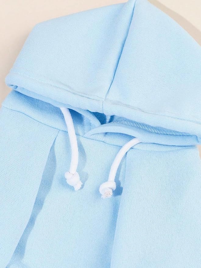 QWINEE Basic Dog Hoodie Sweatshirt Puppy Sweater Warm Cat Costumes Pet Clothes for Chihuahua Puppy Kitten Small Medium Dogs Light Blue XX-Small