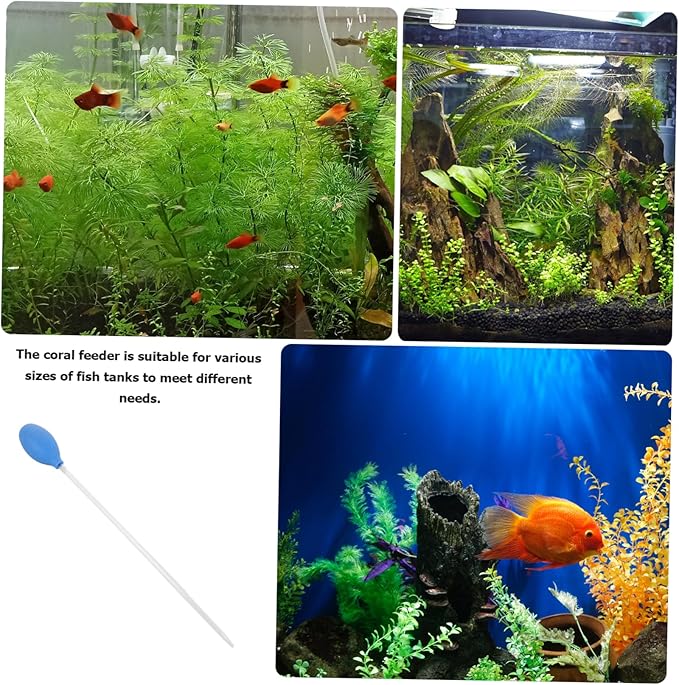 Feeder Manual Water Changing Tool for Fish Tank Easy Use for Coral Feeding Maintains Water Quality and Aquarium Beauty