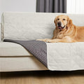 GORILLA GRIP Waterproof Bed Cover for Dogs, 82x52, Gripped Slip Resistant Backing, Leak Proof Washable Dog Blanket Covers Sofa, Couch, Sectional, Crate, Car, RV Seats, Pet Puppy Essentials Light Taupe