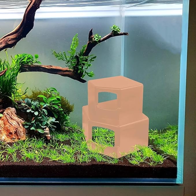 Shrimp Cave for Aquarium Tanks – Durable Fish Tank Decor, Natural Hideout for Ghost Shrimp, Fry, and Nano Fish (Easy to Clean)