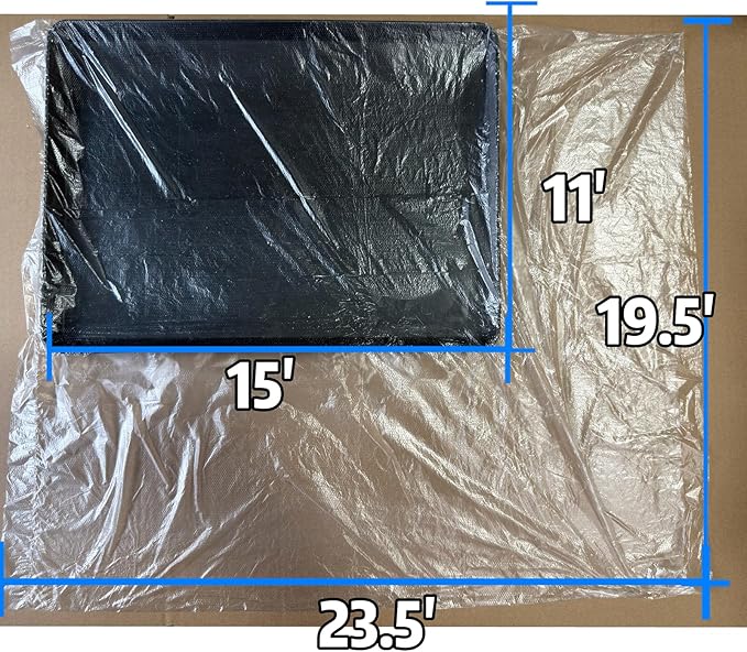Disposable Bird Cage Liner Bags 100-Pack - 23"x19" Oversized Plastic Tray Covers | Loose Wrap Design for Easy Install | Fits Most Small to Large Cages | Leakproof & Tear-Resistant