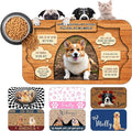 Personalized Dog Cat Mat with Name Photo Custom Placemat Feeding Mats for Food and Water Customized Non-Slip Waterproof Doormat for Bowls Outdoor Indoor Floors Gifts for Pet Owner