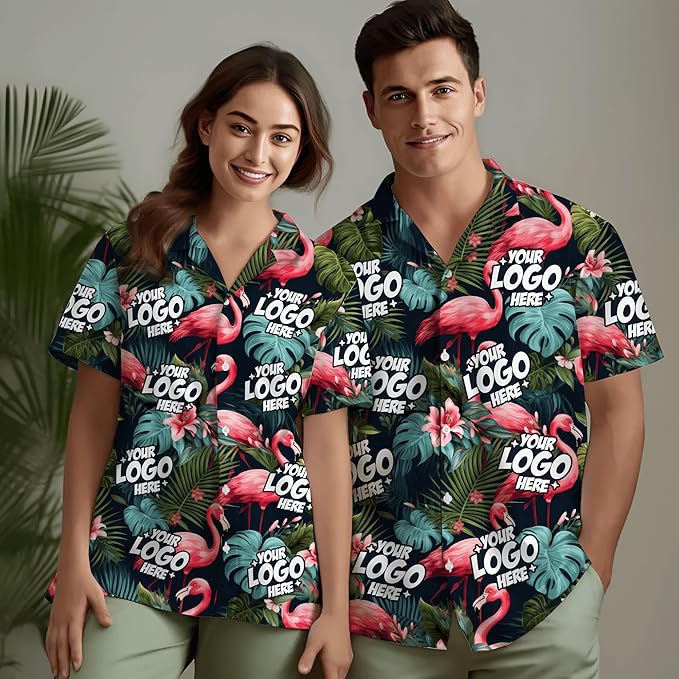 Custom Hawaiian Shirt with Face Photo Picture for Men Women Kids Youth Adult, Tropical Personalized Hawaiian Shirts Gift