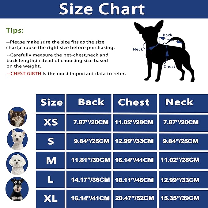 Dog Sweaters for Small Dogs Cute Knitted Chihuahua Clothes Warm Dog Clothes Winter Turtleneck Puppy Sweater XS Doggy Pullover Coat Sleeveless Cat Sweater(Navy Blue, X-Small)