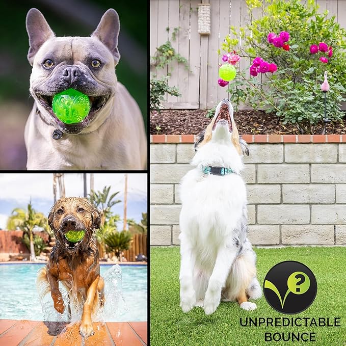 Hyper Pet DuraSqueak Dog Ball Toy, Interactive, Floats, Squeaks, Dog Balls for Fetching, Alternative to Traditional Tennis Balls - for All Breeds