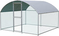 Large Chicken Coop, Chicken Coops for 10 Chickens, Chicken Runs for Yard with Water Poof & UV Resistance Cover, Dome Roof Chicken Coop Run with Double Lockable Doors for Outdoor Backyard