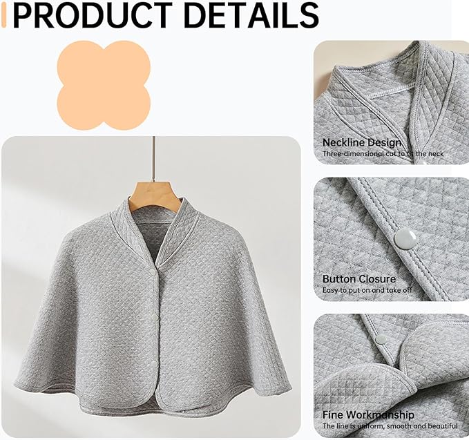 QBLEEV Parrot Anti-Scratch Shoulder Protector, Bird Diaper Poop Cover Pad for Parakeets Cockatiels Conures, Cotton Shawl Cape for Birds to Stand on Shoulders, Pet Arm Guard for Lovebirds Finches Macaw