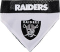 Pets First NFL DOG BANDANA - LA RAIDERS REVERSIBLE PET BANDANA. 2 Sided Sports Bandana with a PREMIUM Embroidery TEAM LOGO, Large/X-Large. - 2 Sizes & 32 NFL Teams available