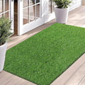 Bsmathom Artificial Grass Rug Indoor Outdoor Rug, Dog Grass Mat with Drainage Holes, Synthetic Artificial Grass Turf Fake Grass Rug Door Mats for Balcony Patio Lawn Garden(51.2 x 31.5Inch)