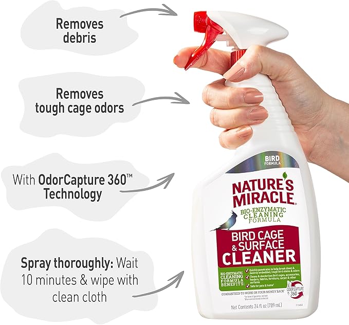 Nature's Miracle Bird Cage & Surface Cleaner,(Pack of 2)