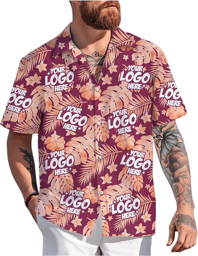 Custom Hawaiian Shirt with Face Photo Picture for Men Women Kids Youth Adult, Tropical Personalized Hawaiian Shirts Gift