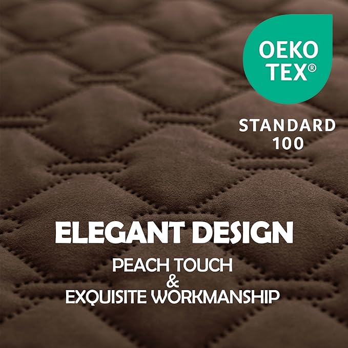 gogobunny 3X Stronger Waterproof Pet Blanket, Scratch Proof Furniture Protector for Dogs Cats, Reversible Cover 32x53 Inch, Dark Chocolate