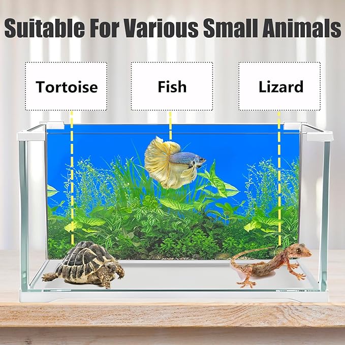 Fish Backgrounds Paper Double Sides Undersea Aquarium Background Poster Colorful Sea Anemone Fish Tank Background Sticker Decorations 16"x 33"