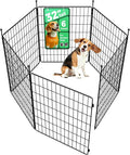 FXW MiniPaws Unleashed Dog Playpen, Expandable & Portable Design for Yard, RV Camping and Indoor Use, for Small and Medium Dogs, 32-inch 6 Panels