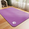 Dog Food Mat - Absorbent Cat Mat for Food and Water, No Stains Pet Feeding Bowl Mat, Easy to Clean Pet Placemats, Quick Dry Dog Water Dispenser Mat for Messy Drinkers | Paw Purple 16"x 24"
