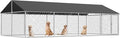 236"x 118" Outdoor Dog Enclosure Heavy Duty Dog Kennel House Mesh Dog Big Cage Pet Kennel Steel Fence with Secure Lock