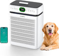 Air Purifiers for Home Large Room Up to 3500 Sq Ft with Washable Filters,Double-Sided HEPA with PM 2.5 Display Air Quality Sensor,Smart WiFi APP,Air Cleaner for Pets,Hair,Dust,Smoke,Dorm room,Office