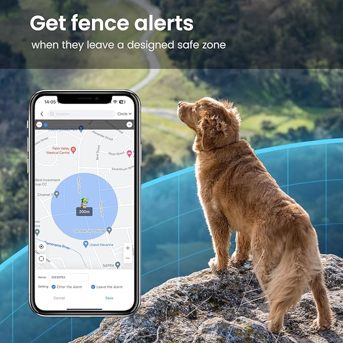 SEEWORLD Cat Tracker 4G Mini GPS Pet Tracker Device for Dogs Cats Real-Time Location, Virtual Fence, 180 Days Location History for 6.5lbs+ Pets, Subscription Required