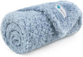 PetAmi Dog Blanket for Small Dogs Blue, Fluffy Soft Puppy Blanket, Sherpa Fleece Cat Blanket for Kitten Doggie, Calming Pet Blanket Throw for Couch Sofa Bed Washable, Small 24x32