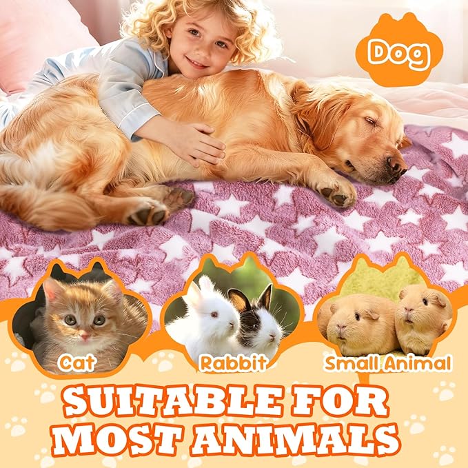 3 Pcs Dog Blanket Super Soft Pet Puppy Blankets Calming Dog Blankets for Small, Medium Large Dogs Warm Sleep Mat Washable Dog Blanket for Puppy Cat (42"×30")