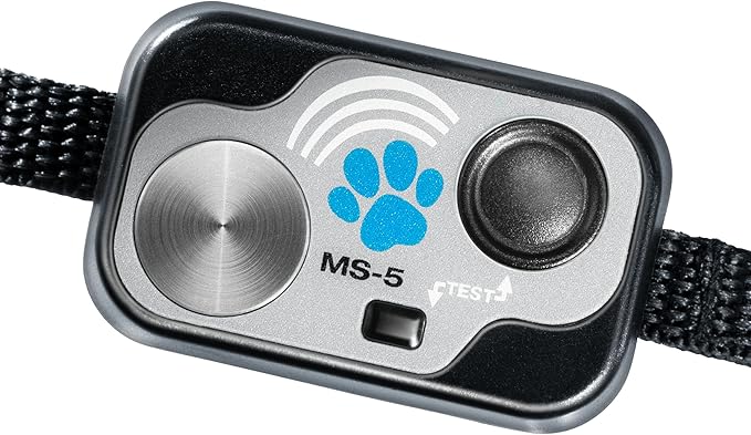 MS-5 Automatic Pet Door Collar 2-Pack, Genuine High Tech Pet Brand Dog Collar for Power Pet Doors, Water Proof with 6 Free Batteries - 2MS-5-6B3V1A