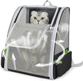 Cat Backpack Carrier Large Pet Backpack for Small Dog Medium Cat Puppy Kitten Bunny up to 15lbs, Ventilated Mesh Dog Collapsible Travel Backpack for Hiking Walking Outdoor