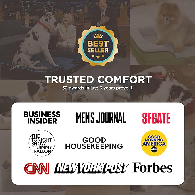 Bedsure L Plus Orthopedic Dog Bed for Large Dogs - Waterproof Dog Cat Bed, L Plus Big Comfort Dogs Couch Sofa with Washable Removable Cover, Pet Bed with Nonskid Bottom, Boreal Canopy Green, 38"