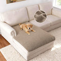 H.VERSAILTEX Non Slip Pet Couch Cover Chenille Dog Bed Protector Thick Soft Sofa Slipcover Pet Friendly Washable Couch Cushion Covers for Pets (40" x 50", Sand)