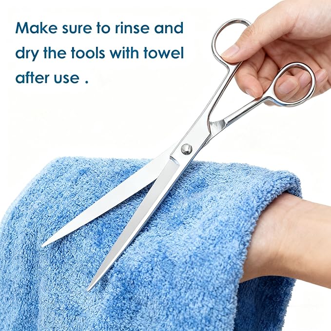 Carefree Fish 7IN1 Aquarium Cleaning Tools Long Handle Adjustable Length 18~24Inch Fish Tank Cleaner Kit Algae Scraper Scrubber Brushes Set Plant Scissor Long Tweezer