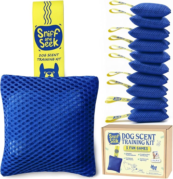 Race&Herd Original Dog Scent Training Kit, Scent Work Training Kit for Dogs - Nosework for Dog Mental Stimulation Agility Training Equipment for Dogs, Brain Games Smell Training Kit for Loss of Smell