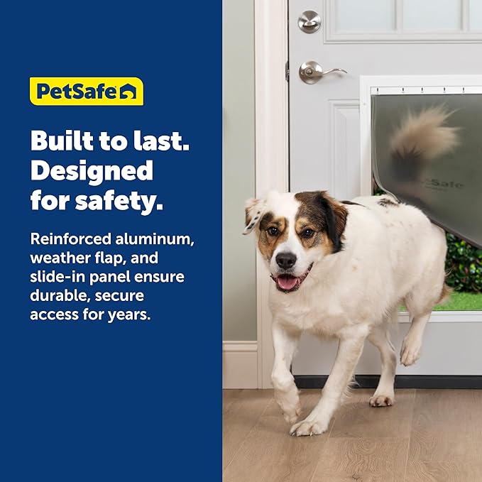 PetSafe Freedom Aluminum Dog and Cat Door - Durable Frame - Small, Medium, Large, X-Large