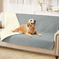 hyha Waterproof Dog Blanket, Soft Dog Bed Cover Pet Blankets, Waterproof Sofa Couch Cover for Dogs Washable, Reversible Pet Couch Covers for Sofa Furniture (68x82 Inch, Grey/Beige)